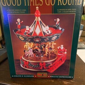 Vintage Holiday merry go round